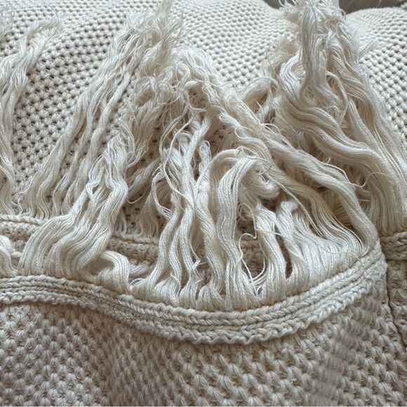 Future Collective Alani Noelle Sweater Sleeveless Crochet Dress w/ Fringe - Wm L - Picture 7 of 7